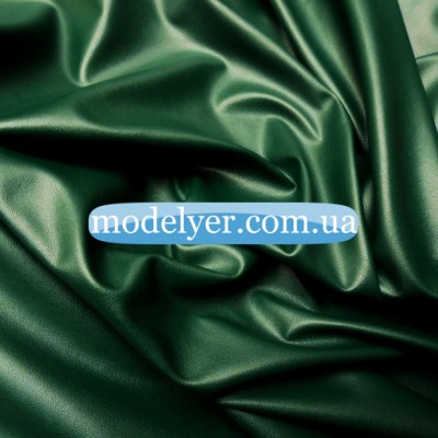 Ткань Кожзам стрейч (зеленый изумруд)